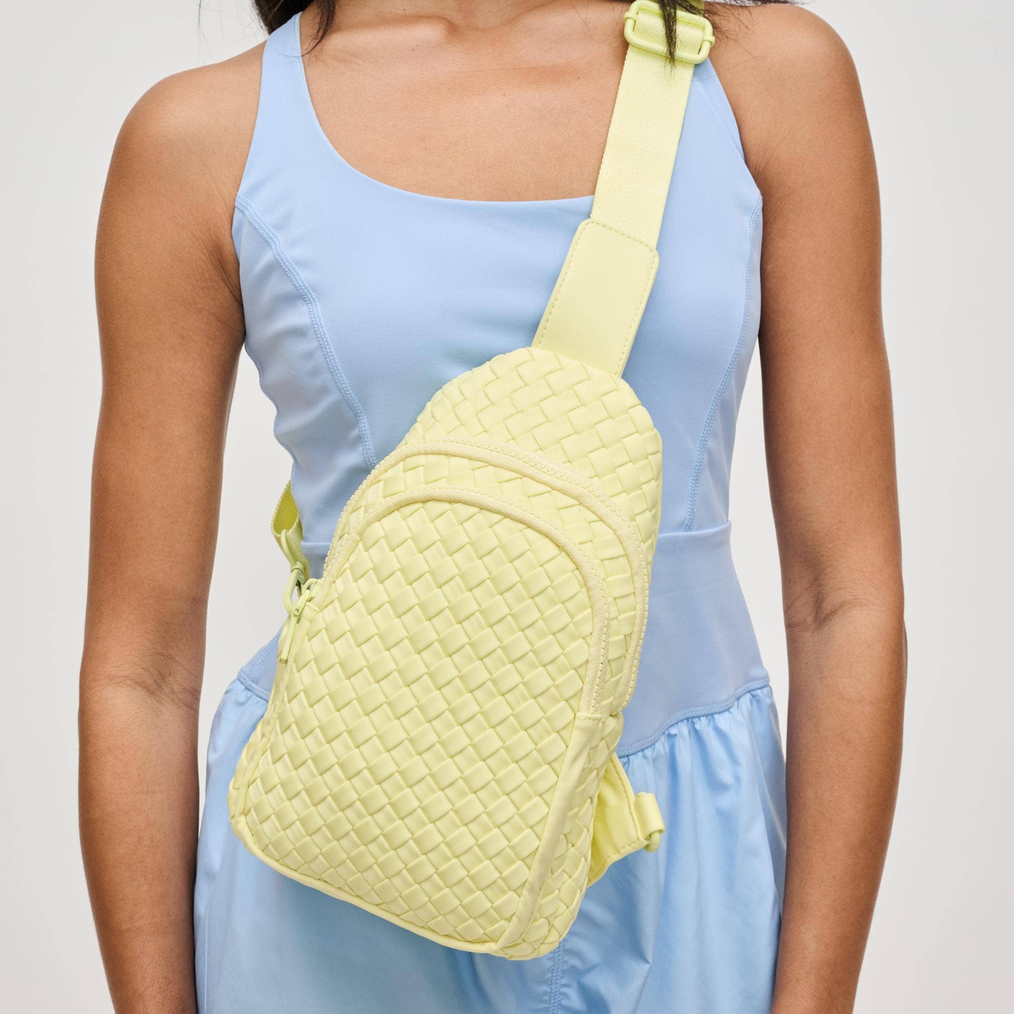 Beyond The Horizon - Woven Neoprene Sling Backpack: Lilac