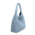 Load image into Gallery viewer, Johanna Blue Large Recycled Vegan Shoulder Bag
