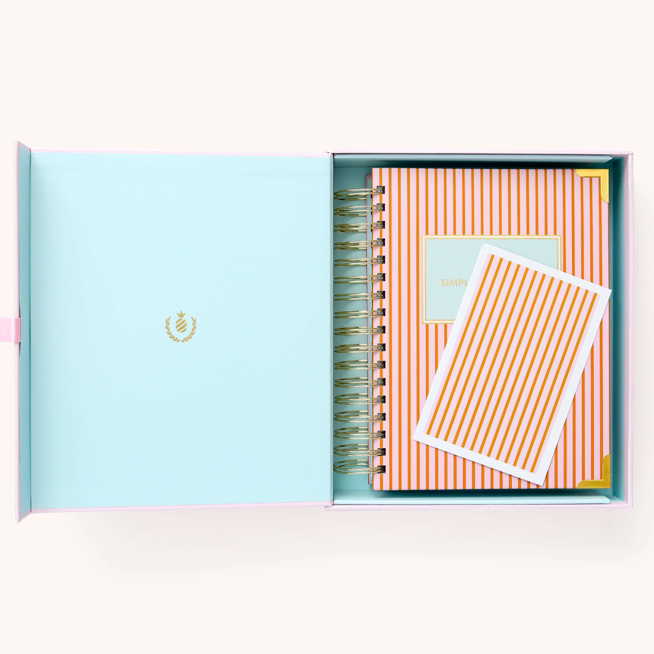 2025 Daily, Simplified Planner, Cabana Pinstripe