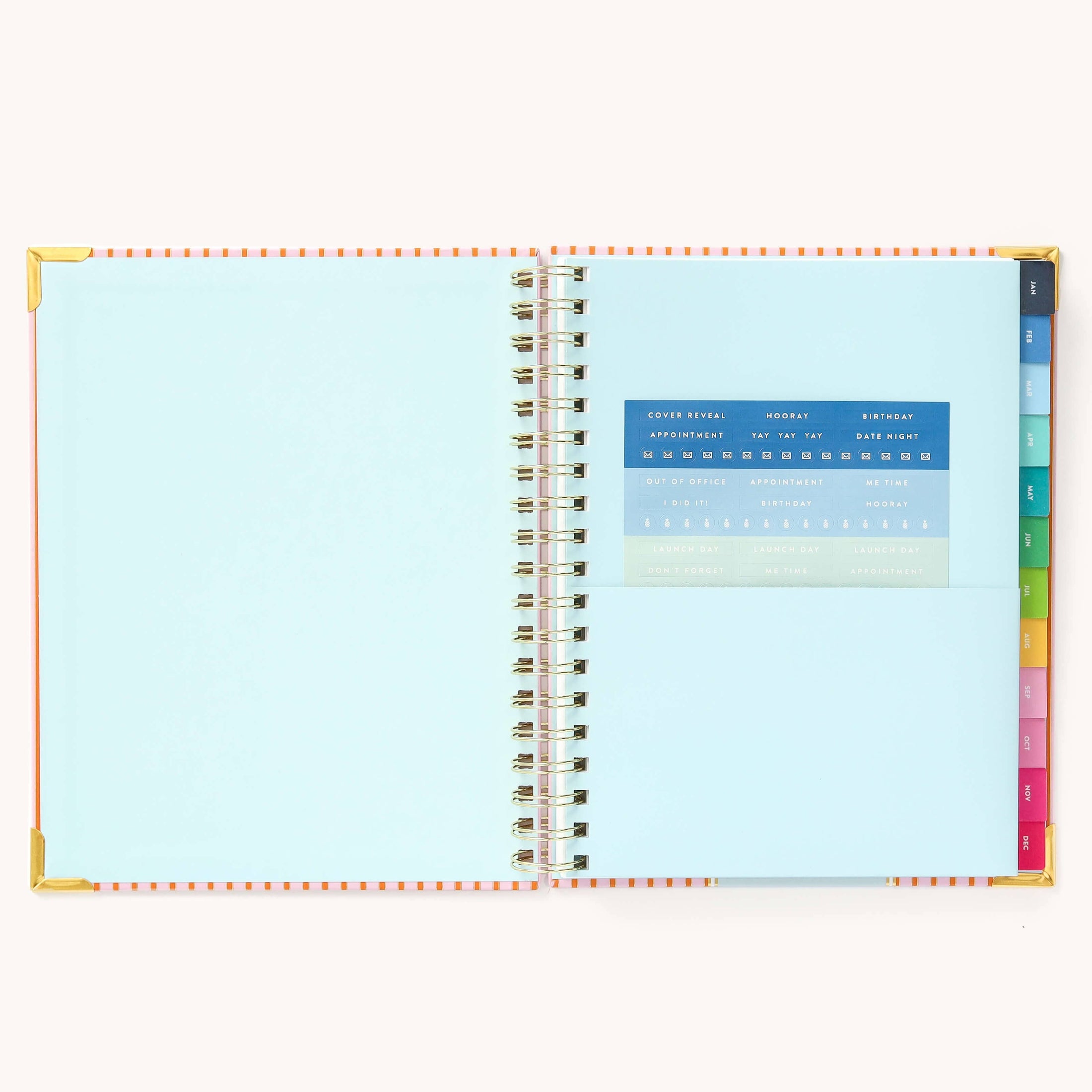 2025 Weekly, Simplified Planner, Cabana Pinstripe