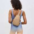 Load image into Gallery viewer, Beyond The Horizon - Woven Neoprene Sling Backpack: Nude
