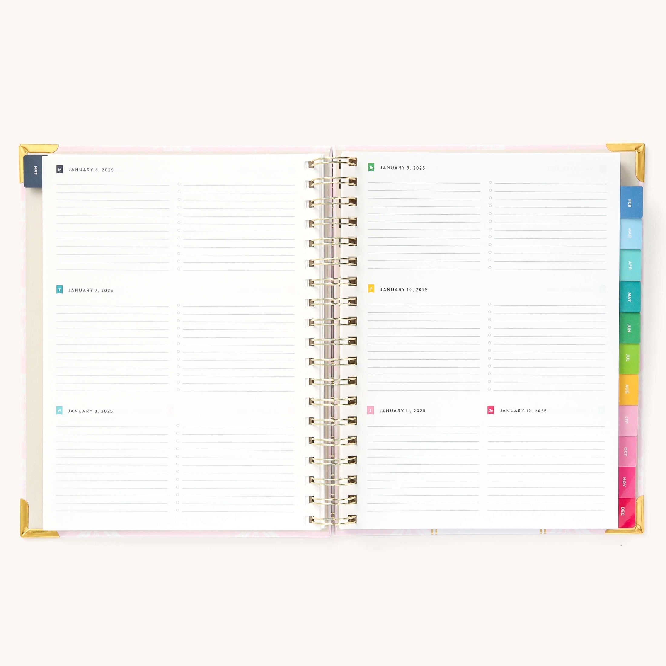 2025 Weekly, Simplified Planner, Blush Block