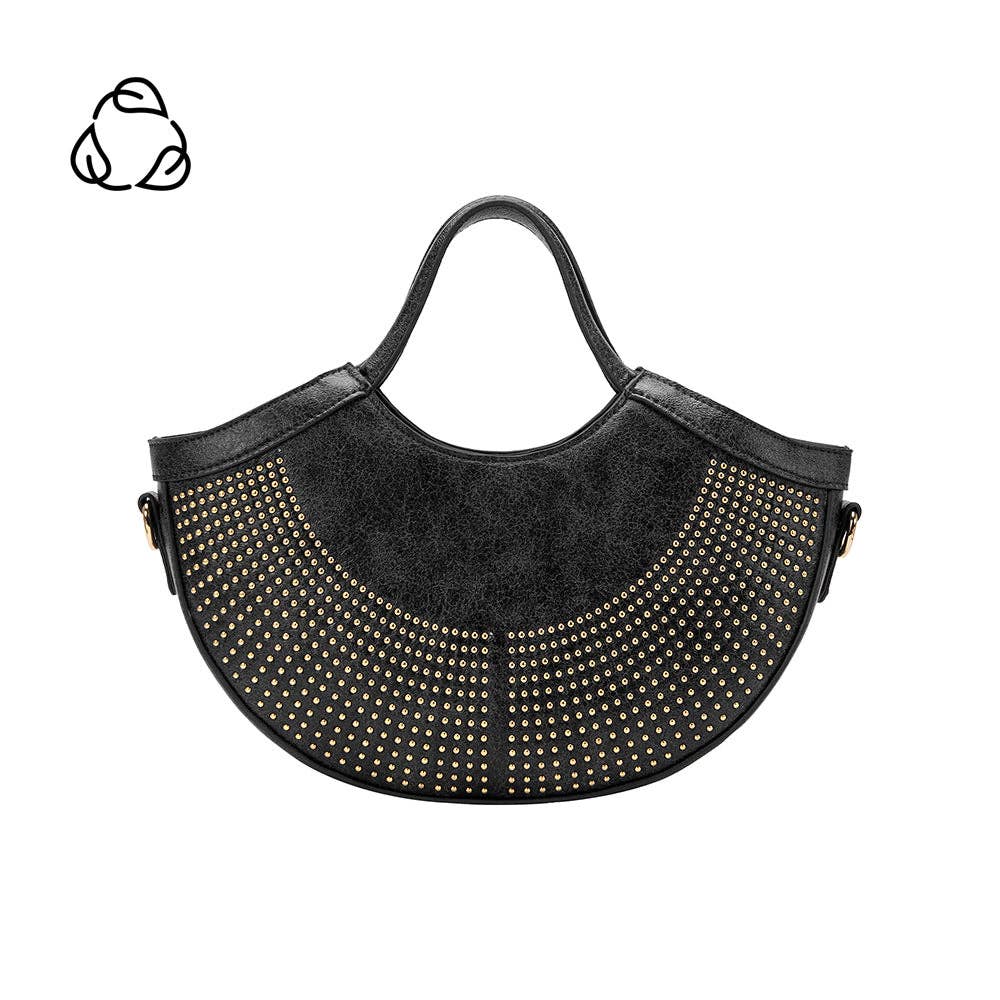 Kaylee Black Recycled Vegan Top Handle Bag