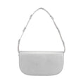 Load image into Gallery viewer, Inez Metallic Silver Recycled Vegan Shoulder Bag
