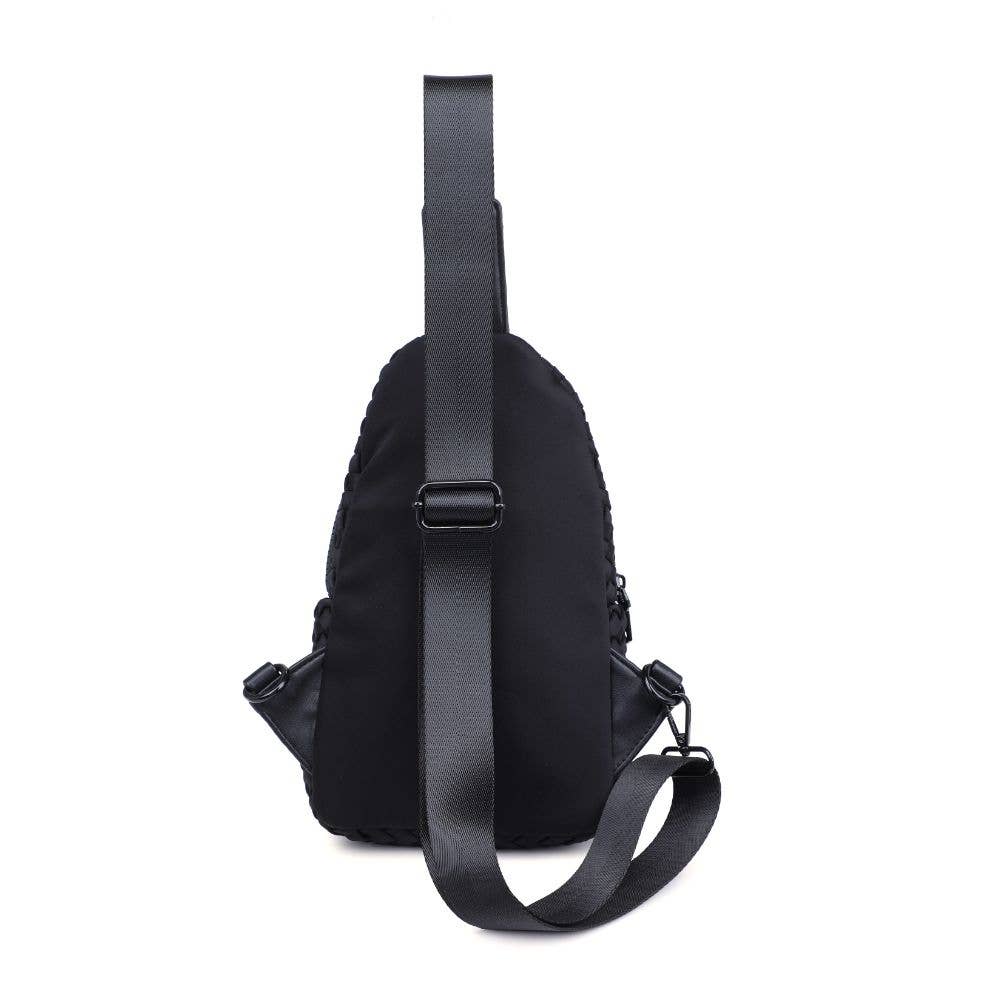 Beyond The Horizon - Woven Neoprene Sling Backpack: Wine