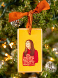 Load image into Gallery viewer, Gloria Steinem Wood Holiday Ornament
