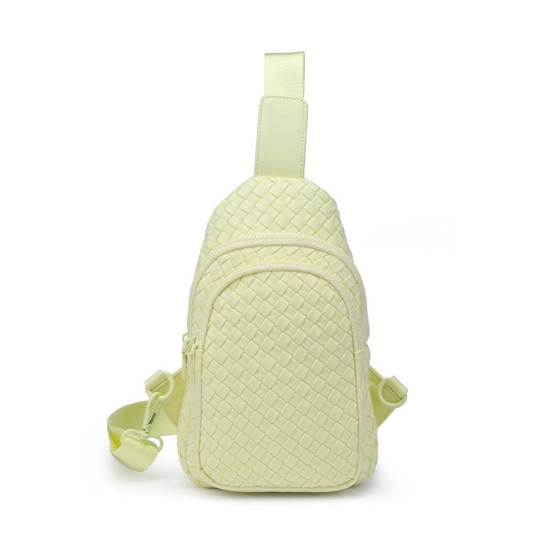 Beyond The Horizon - Woven Neoprene Sling Backpack: Wine