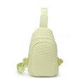 Load image into Gallery viewer, Beyond The Horizon - Woven Neoprene Sling Backpack: Cream
