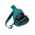 Load image into Gallery viewer, Beyond The Horizon - Woven Neoprene Sling Backpack: Wine
