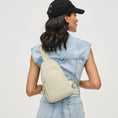 Load image into Gallery viewer, Beyond The Horizon - Woven Neoprene Sling Backpack: Royal Blue
