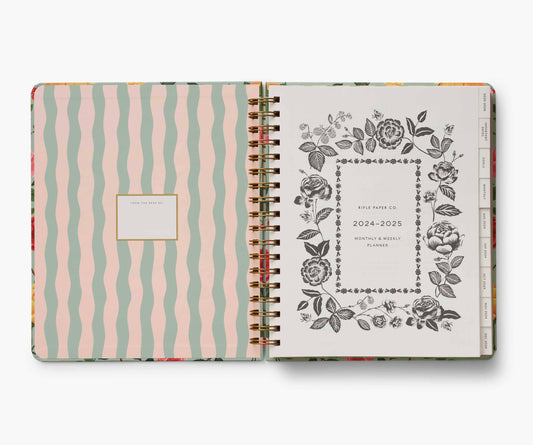 2025 Roses 17-Month Hardcover Spiral Planner