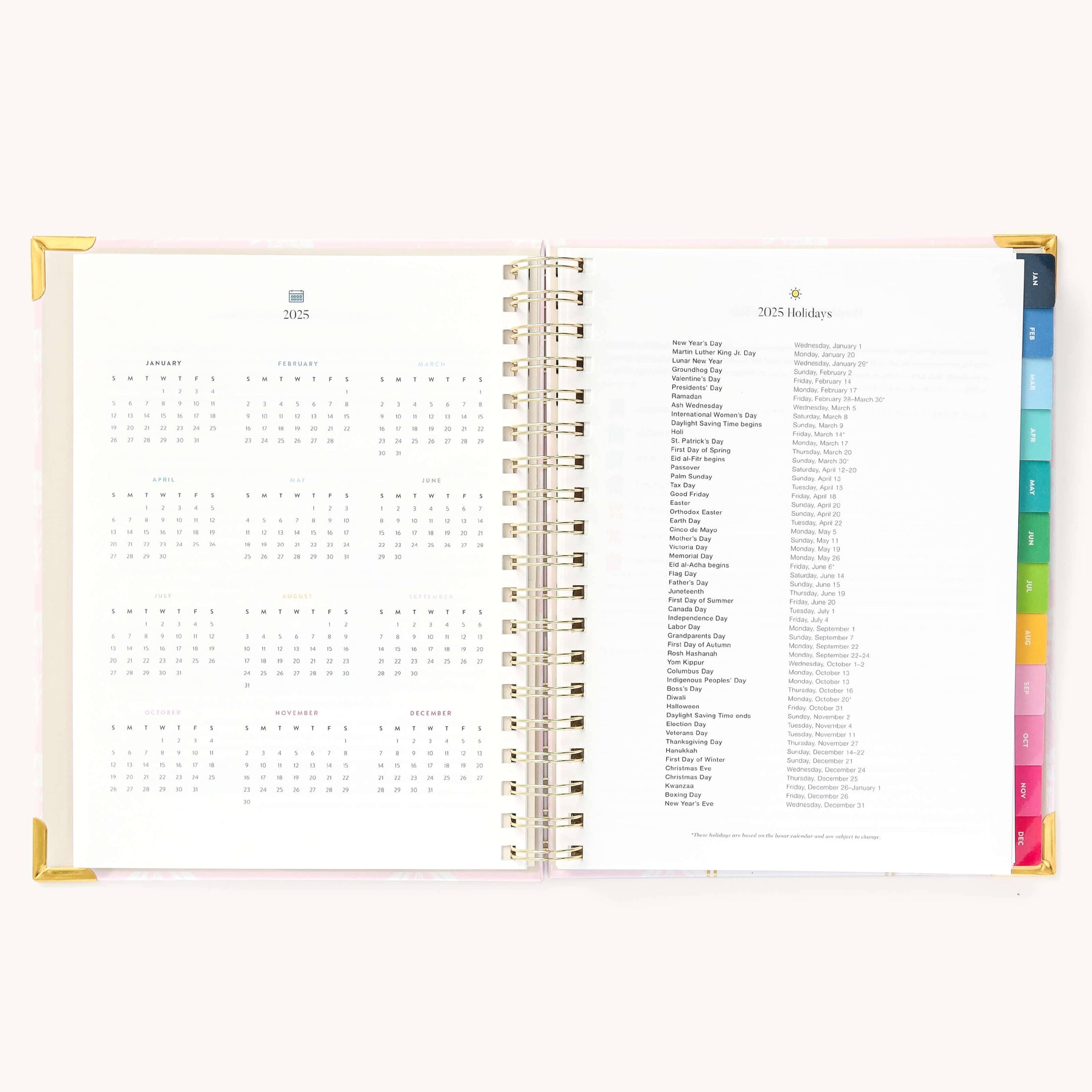 2025 Weekly, Simplified Planner, Blush Block