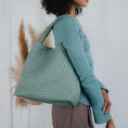 Load image into Gallery viewer, Johanna Orchid Recycled Vegan Shoulder Bag
