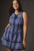 Load image into Gallery viewer, By Anthropologie Sleeveless Zip-Front Sculpted Mini Dress
