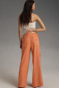 Load image into Gallery viewer, Pilcro Embroidered Beach Linen Cargo Pants
