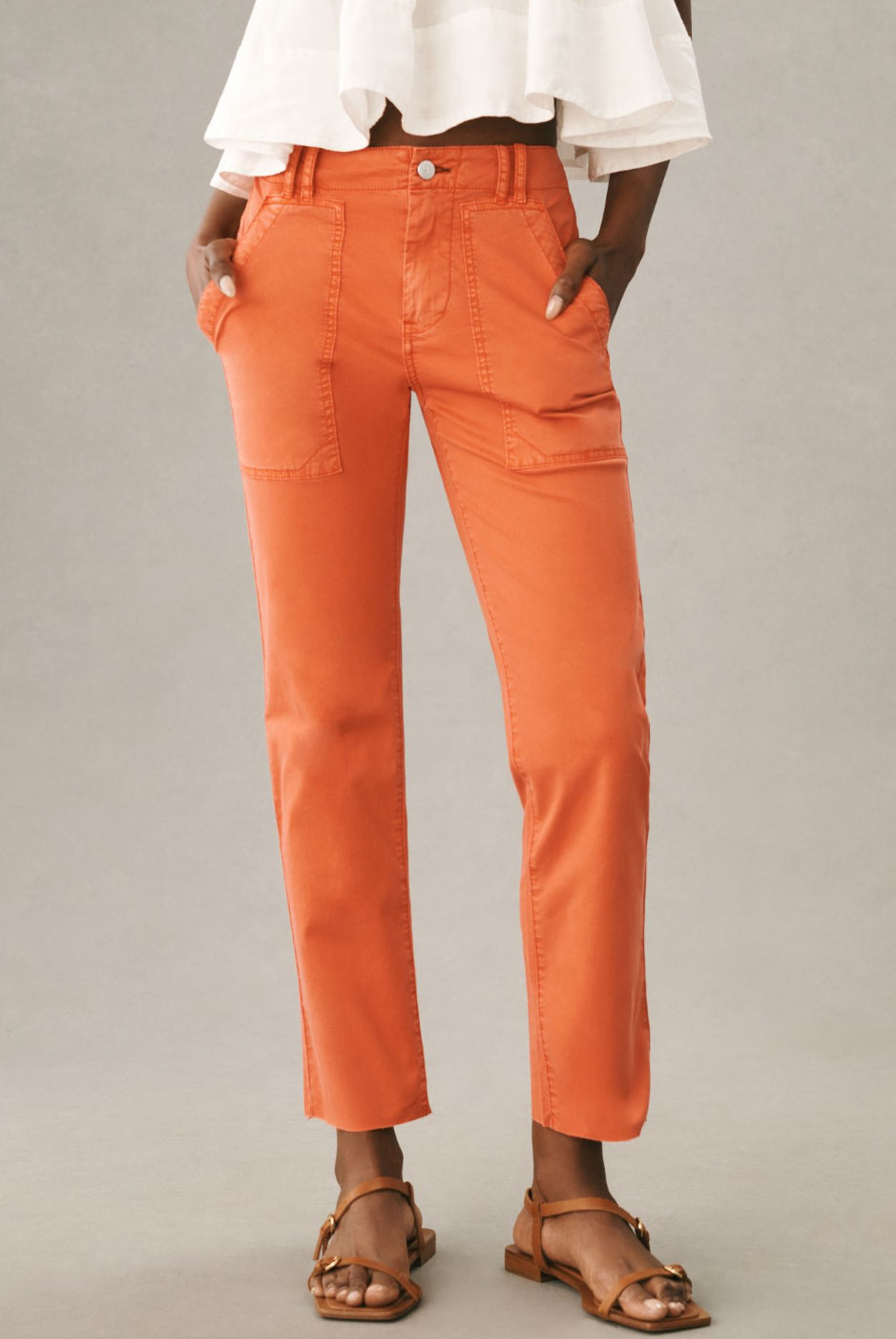 Pilcro Slim Straight Utility Pants