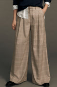 Load image into Gallery viewer, The Avery Pleated Wide-Leg Trousers by Maeve: Plaid Edition
