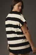 Load image into Gallery viewer, Maeve Oversized Textured Collared Muscle Sweater Vest
