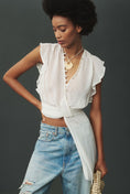 Load image into Gallery viewer, By Anthropologie Asymmetrical Ruffle Blouse
