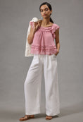 Load image into Gallery viewer, By Anthropologie Ruffled Flutter-Sleeve Top
