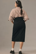 Load image into Gallery viewer, Pilcro Double-Waist Denim Midi Skirt
