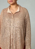 Load image into Gallery viewer, Sunday in Brooklyn Sequin Buttondown
