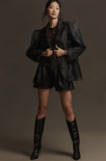 Load image into Gallery viewer, By Anthropologie Tulle Overlay Plaid Blazer
