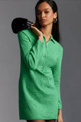 Load image into Gallery viewer, By Anthropologie Long-Sleeve Mini Polo Jumper Dress
