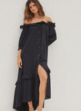 Load image into Gallery viewer, By Anthropologie Ruffle Off-The-Shoulder Gauze Dress
