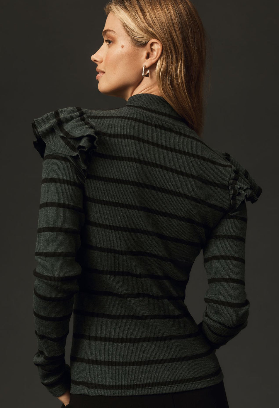 T.La Ruffled Turtleneck Top