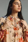 Load image into Gallery viewer, Siddhartha Bansal Ruffled Tie-Neck Dress
