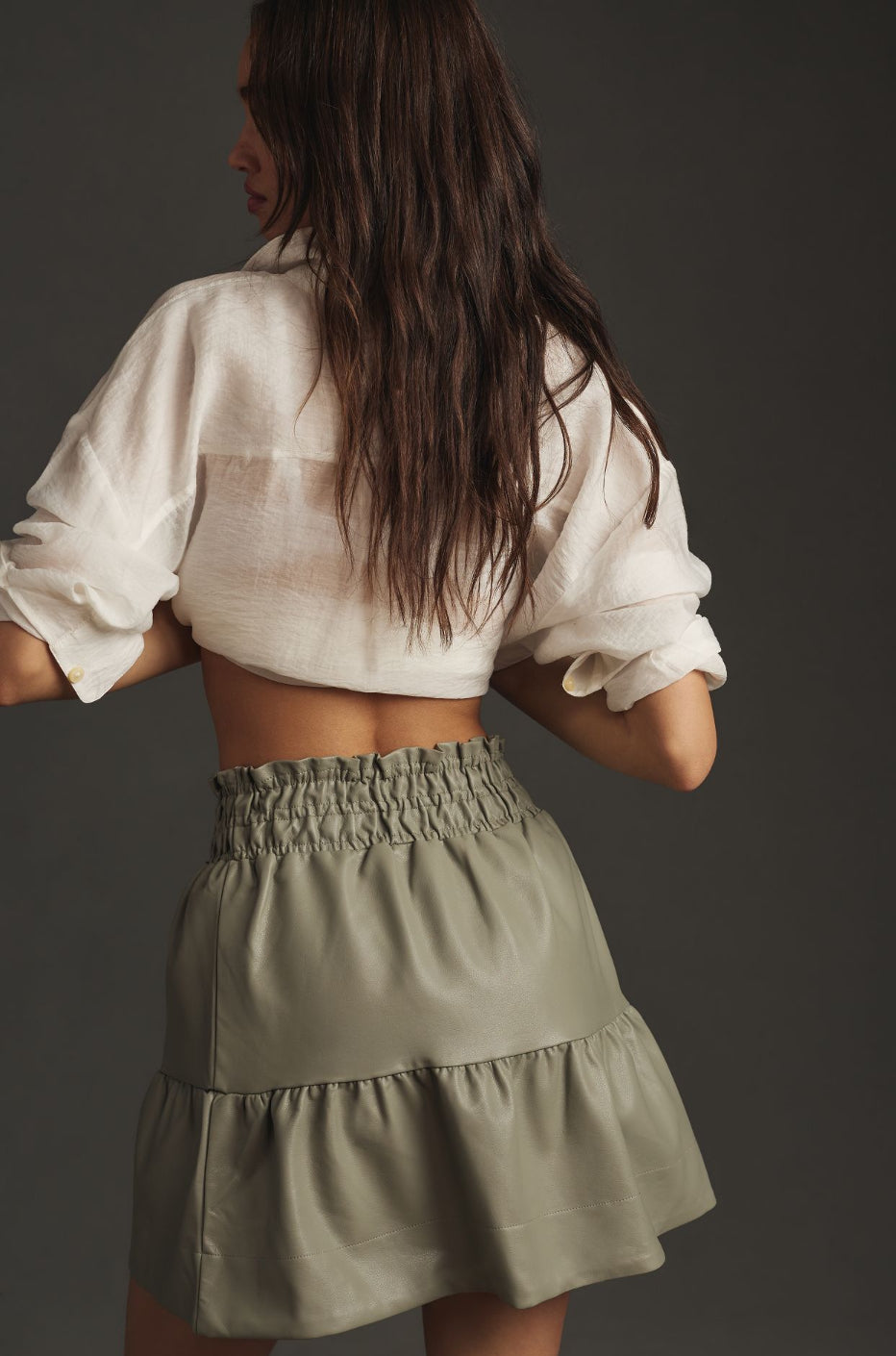 The Somerset Mini Skirt: Faux Leather Edition