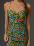 Load image into Gallery viewer, Farm Rio x Anthropologie Ruched Tie-Front Dress
