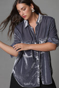 Load image into Gallery viewer, The Hadley Relaxed Buttondown Shirt by Pilcro: Velvet Edition
