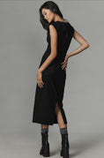 Load image into Gallery viewer, Maeve Cap-Sleeve Slim Midi Dress
