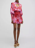 Load image into Gallery viewer, Farm Rio Living Nature Heart-Cutout Smocked Mini Dress
