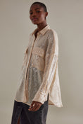 Load image into Gallery viewer, Pilcro Sheer Long-Sleeve Sequin Shirt
