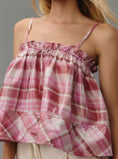 Load image into Gallery viewer, Pilcro Shine Plaid Tank
