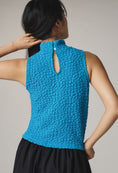 Load image into Gallery viewer, Blue Tassel Popcorn Crop Tank
