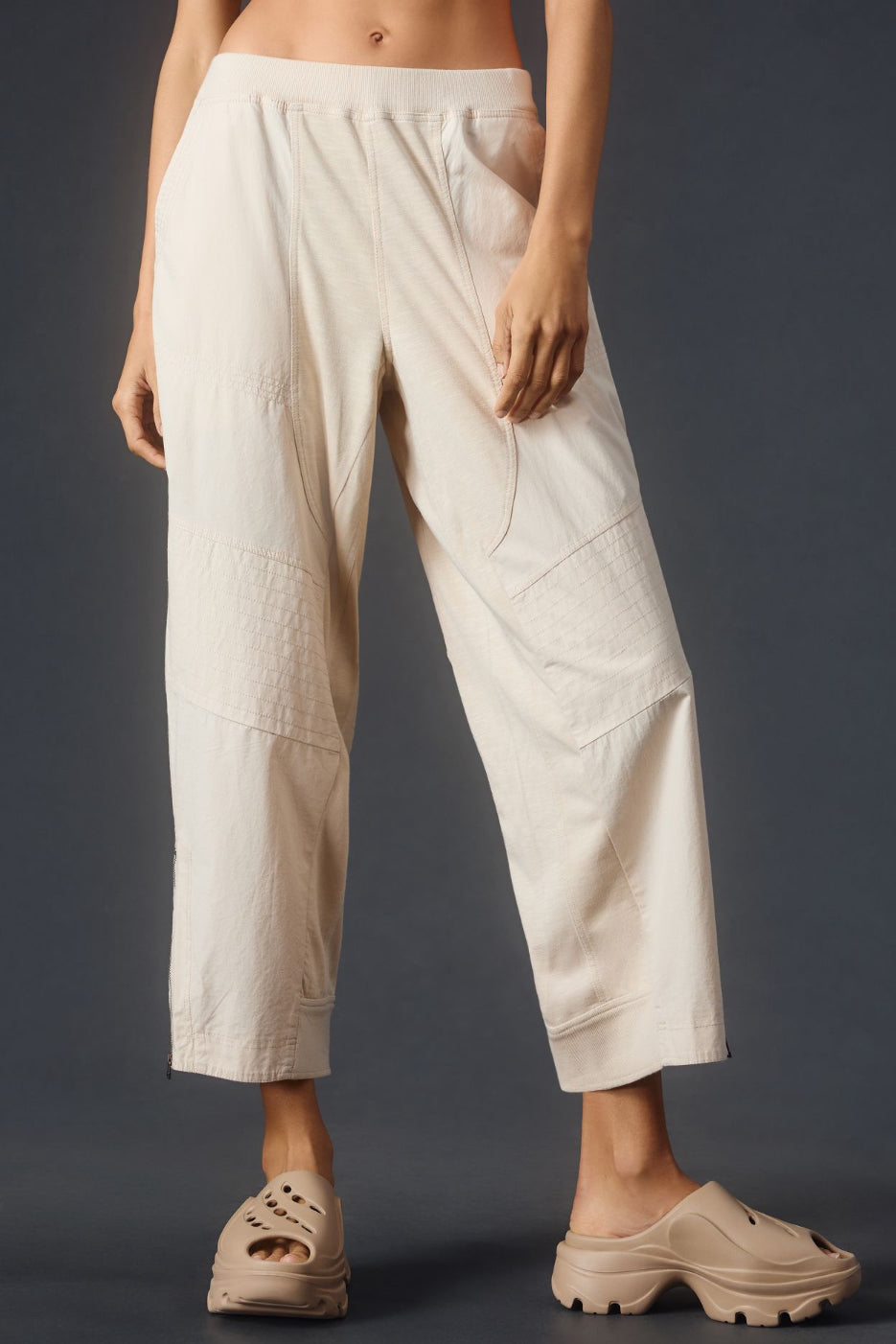 Daily Practice by Anthropologie Straight-Leg Ankle Trousers