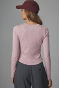 Load image into Gallery viewer, Daily Practice by Anthropologie Long-Sleeve Seamed Tee
