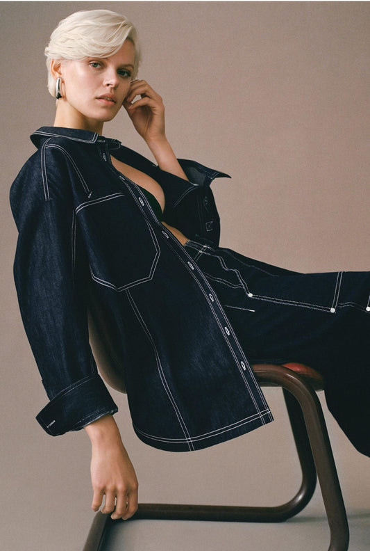 Pilcro Oversized Denim Shirt