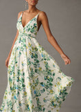 Load image into Gallery viewer, Mac Duggal V-Neck Floral A-Line Gown
