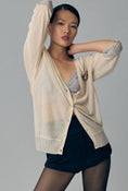 Load image into Gallery viewer, By Anthropologie Sheer Shine Cardigan Sweater
