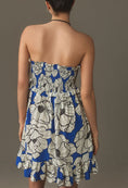 Load image into Gallery viewer, Farm Rio x Anthropologie Strapless Smocked Ruffle Mini Dress
