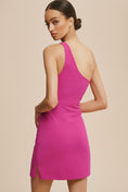 Load image into Gallery viewer, BHLDN Emilia One Shoulder Stretch Mini Dress
