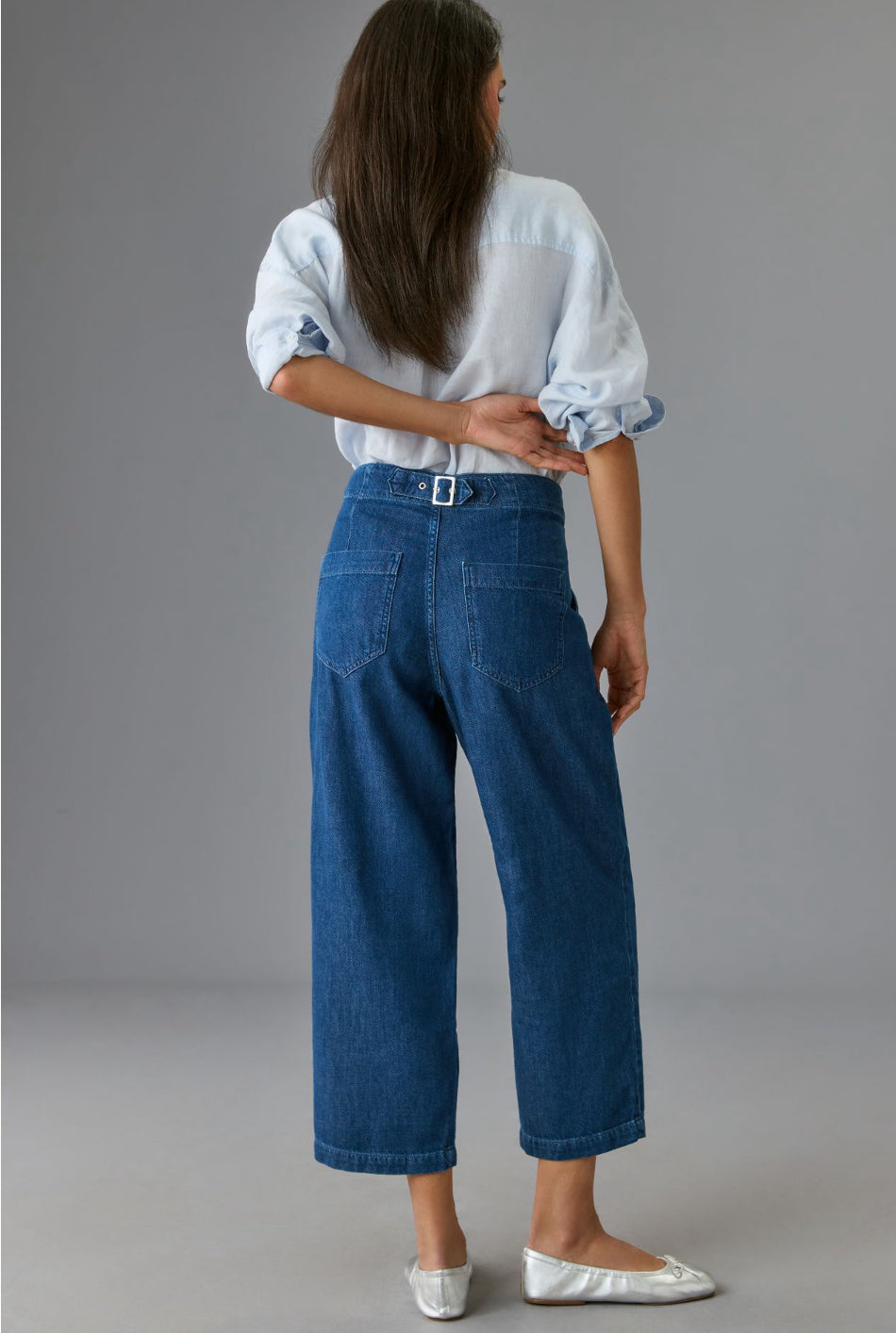 Pilcro Mid-Rise Pleated Trouser Jeans