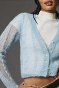 Load image into Gallery viewer, By Anthropologie Sheer Cropped Cardigan Sweater
