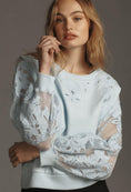 Load image into Gallery viewer, By Anthropologie Embroidered Cutwork Sweatshirt
