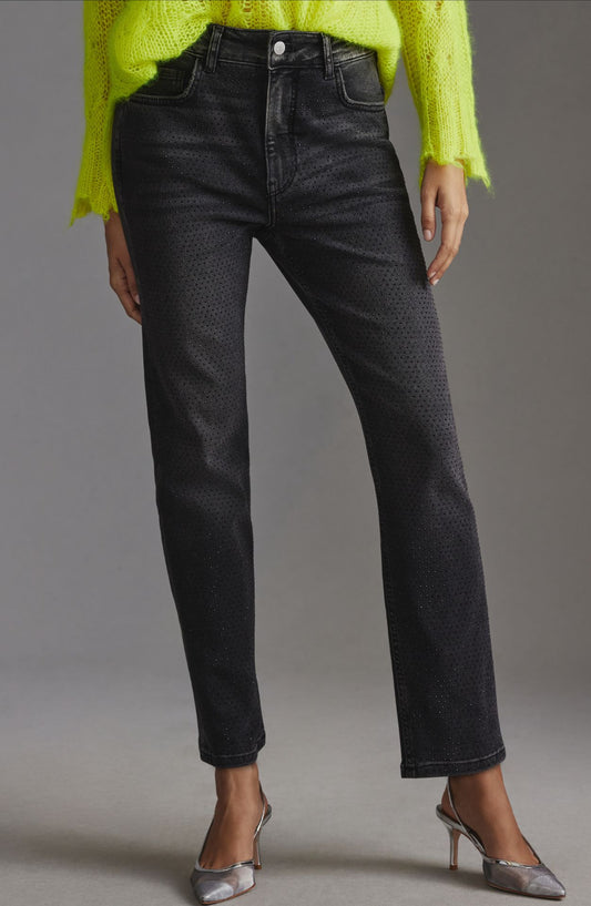 Pilcro Gem High-Rise Straight-Leg Jeans